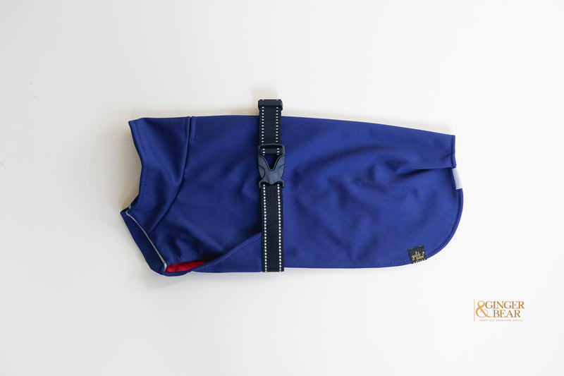 The Rain Paw, raincoat for Dogs, in Navy and Navy