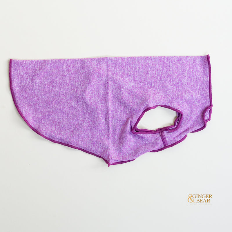 Sun Shield Tee shirts for Dogs and Cats, in Violet Heather
