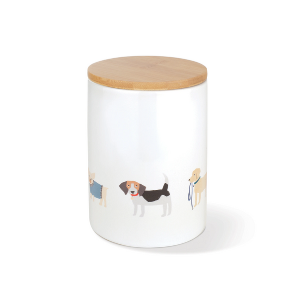 Happy Breeds Dog Treat Ceramic Jar