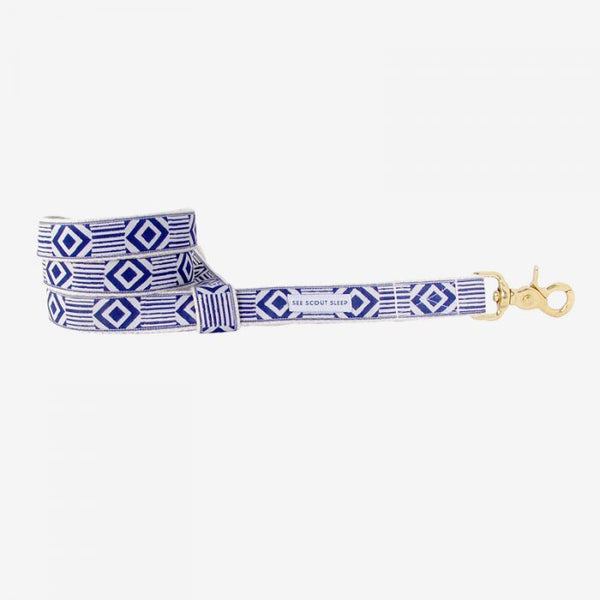 Out of My Box Leash, Navy and Cream
