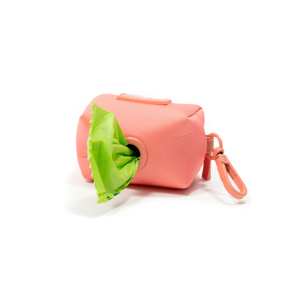 Lucy&Co Everyday Dog Poop Bag Holder: Coral
