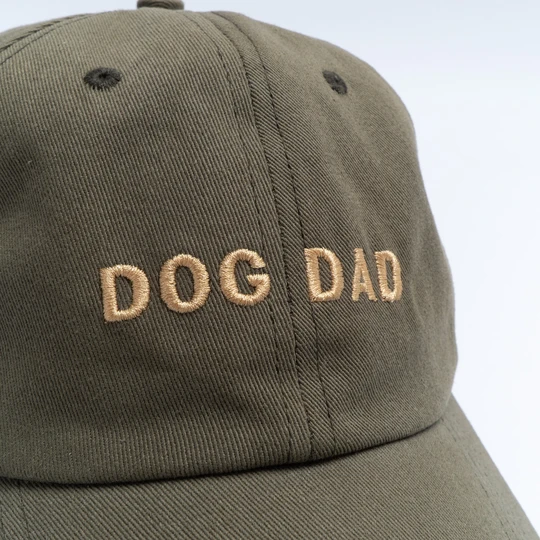 Lucy&Co Hat for Human: Dog Dad Hat in Olive