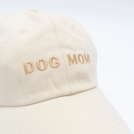 Lucy&Co Hat for Human: Dog Mom Hat in Ivory