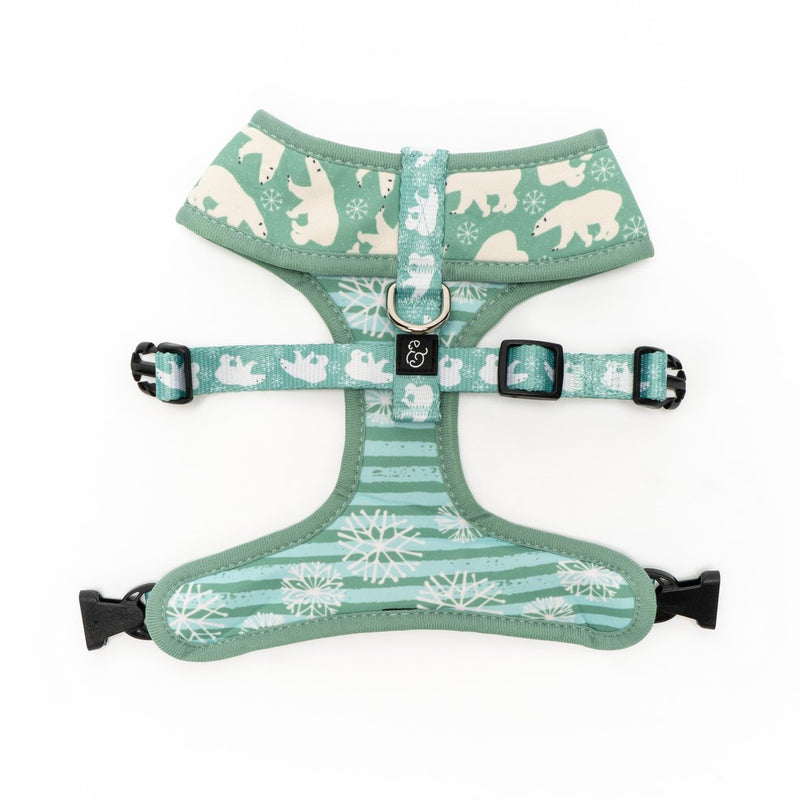 Lucy&Co Reversible Dog Harness: The Polar Bear Parade