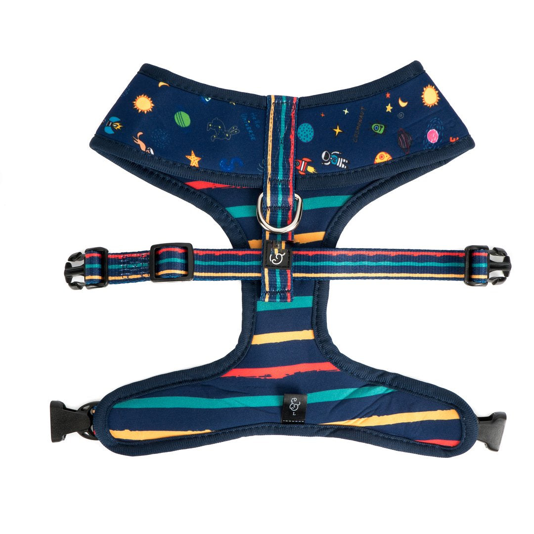 Lucy&Co Reversible Dog Harness: The Space Doodle