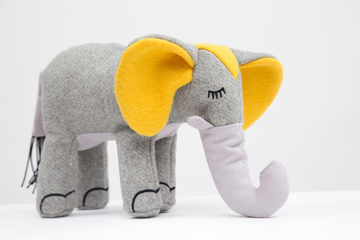 Max Bone Elsie Elephant plush dog toy
