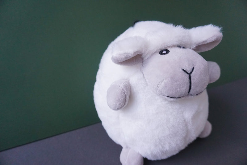 Solomon the shortleg Sheep Squeaky Plush Dog Toy