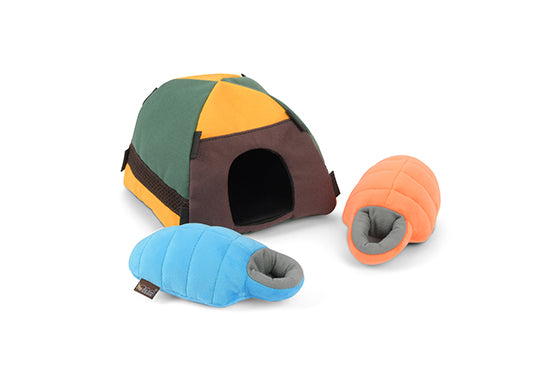 Camp Corbin Squeaky Plush Dog toys, Bundle