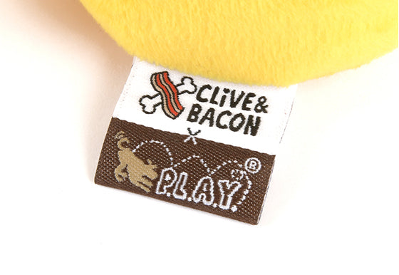 Clive & Bacon x P.L.A.Y. Squeaky Plush Dog toys, Barking Beer