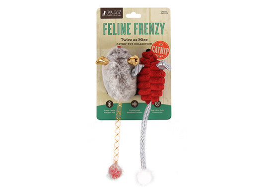 P.L.A.Y. Feline Frenzy, Catnip Toy set: Twice as Mice