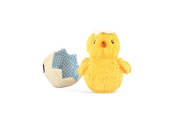P.L.A.Y. Hippity Hoppity Squeaky Plush Dog toys, Chick Me Out
