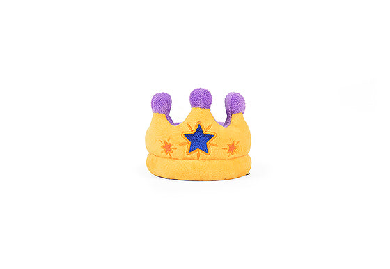 P.L.A.Y. MINI Party Time Plush Dog toys, Canine Crown (mini sized)