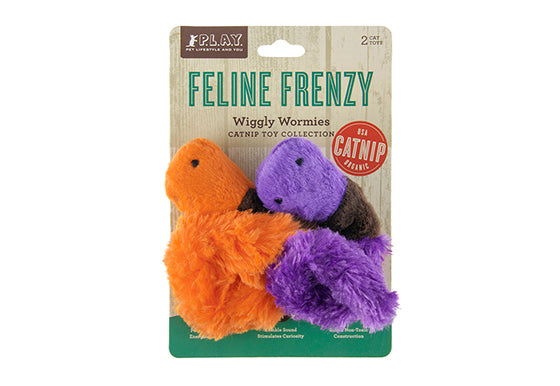 PLAY Feline Frenzy Catnip Toy Wiggly Wormies