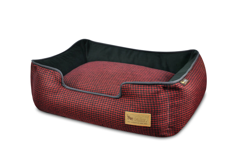 [Pre-order]Lounge Bed: Houndstooth Cayenne Red