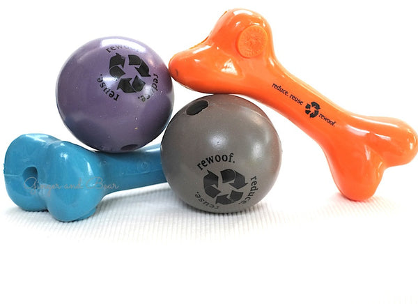 Dog Toy: Recycled Bones and Balls