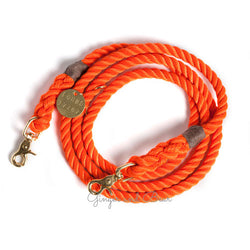 Adjustable Rope Leash, Orange Rescue