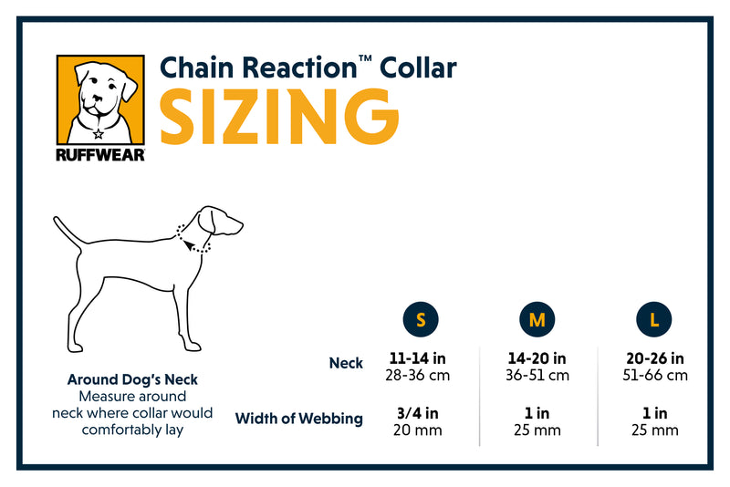 Ruffwear Chain Reaction Collar sizing