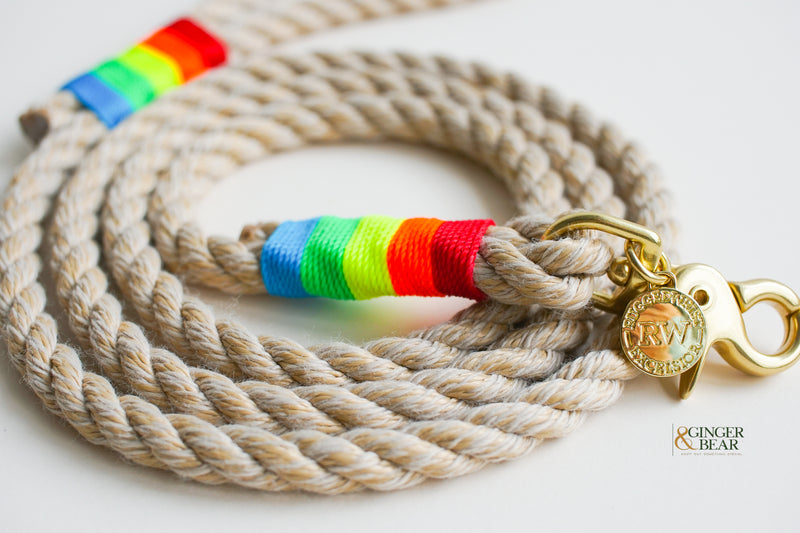 Rainbow sales rope leash