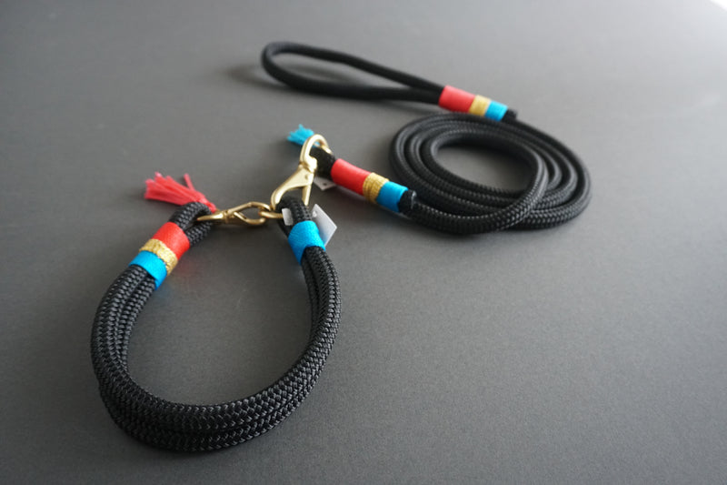Rugged Wrist Dog Leash in LolaBarksdale Rope with Tassel