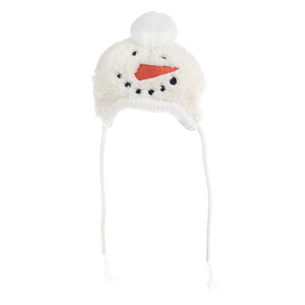 Snowman Hat with ear hole opening for Dogs and Cats