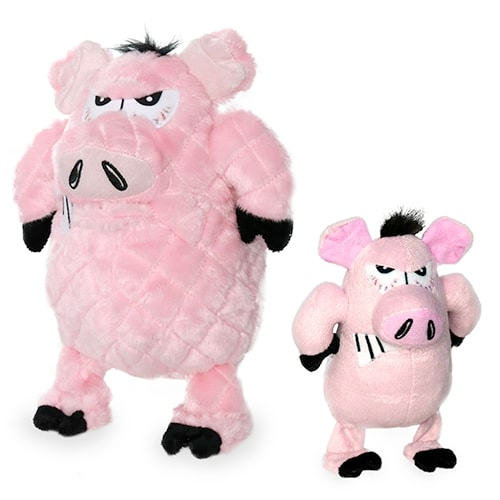 Mighty Angry Animal Dog Squeaky Toy, Angry Pig (mini and regular size)