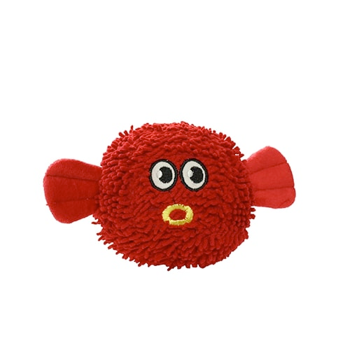 Mighty Microfibre Dog Squeaky Toy, Ball Blowfish (mini and regular size)
