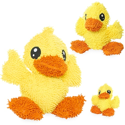 Mighty Microfibre Dog Squeaky Toy, Ball Duck (mini and regular size)
