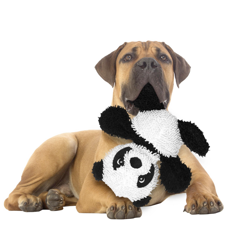 Mighty Microfibre Dog Squeaky Toy, Ball Panda