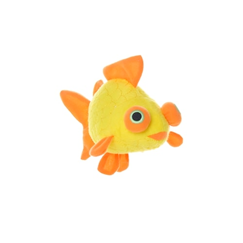 Mighty Ocean Dog Squeaky Toy, Gideon the Goldfish (mini and regular size)