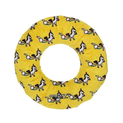Mighty Dog Squeaky Toy, No-Stuff with Ring squeaker