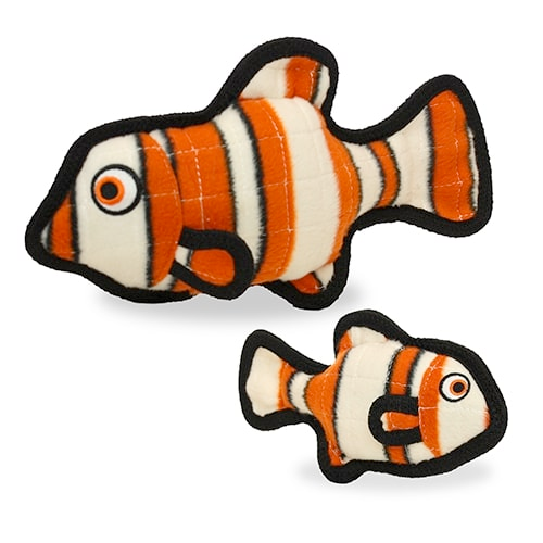 Tuffy Ocean Dog Squeaky Toys, Fish (mini and regular size)