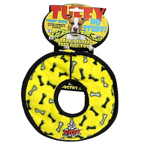 Tuffy Ultimate Dog Squeaky Toys, No-Stuff Ring