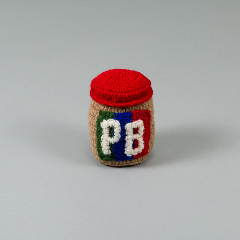 Dog Toy: Hand Knitted Peanut Butter