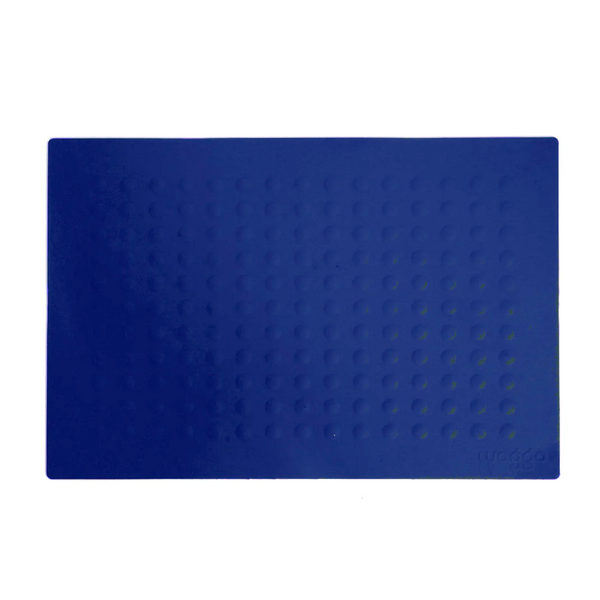 Bubbles Dog Food and Water Placemat, Dark Navy