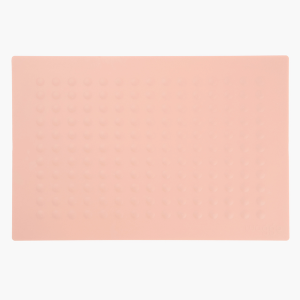 Bubbles Dog Food and Water Placemat, Rose