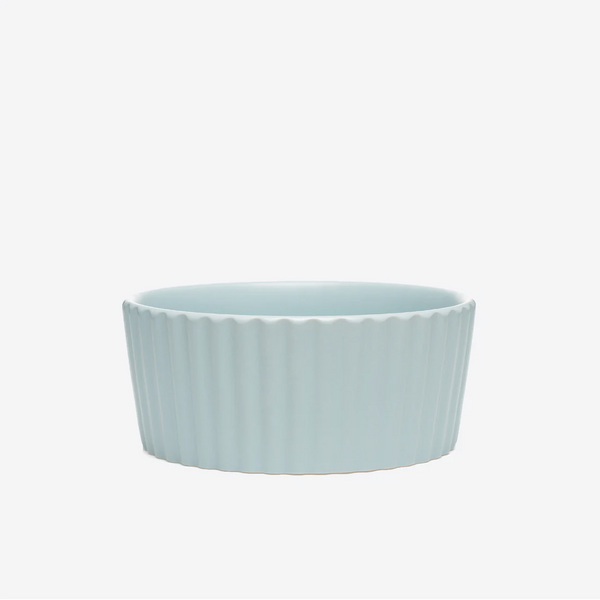 Ripple Dog Food and Water Ceramic Bowl, Cloud