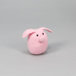 Ware of the Dog Boiled Wool Felt Pig Dog toy