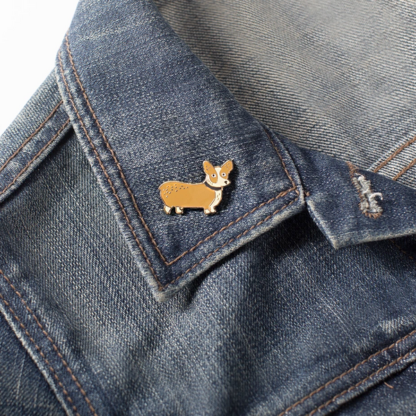Weird Corgi Enamel Pin