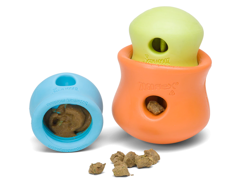 Interactive puzzle, food-dispensing dog toy, Zogoflex Toppl