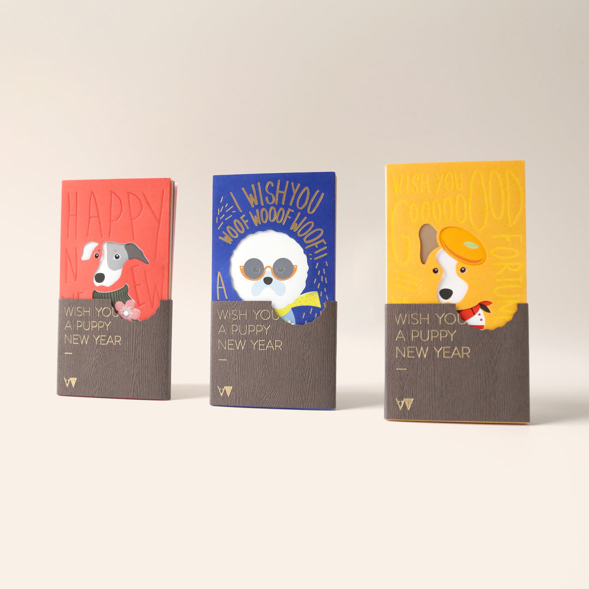Woof Models Lucky Money Packets Happy Year of the Dog