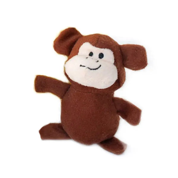 Zippy Burrow Sniff 'n Search Squeaky Dog Toy, Monkey 'n Banana