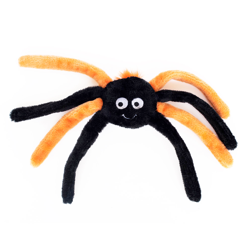 Dog Squeaky Crinkly Toy, Halloween Small Spiderz