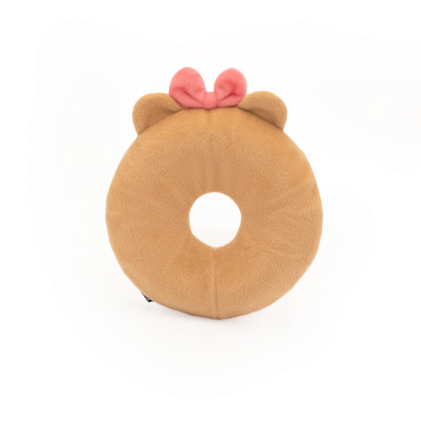 Zippy Line Friends Squeaky Dog Toy, Donutz Buddies Choco