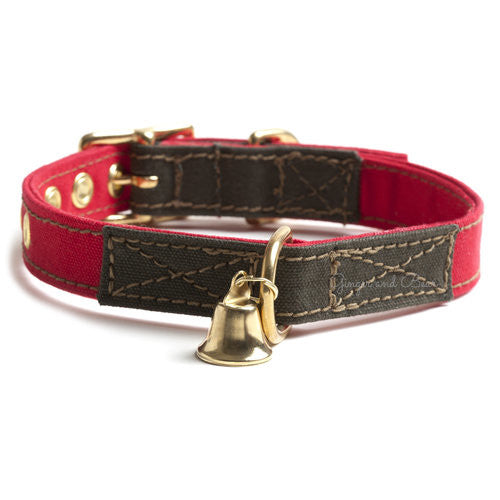 Cotton Canvas Collar, Holiday Red