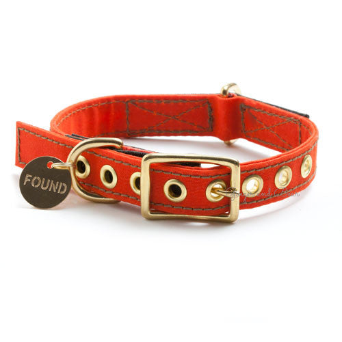 Cotton Canvas Collar, Orange [FINAL SALE]